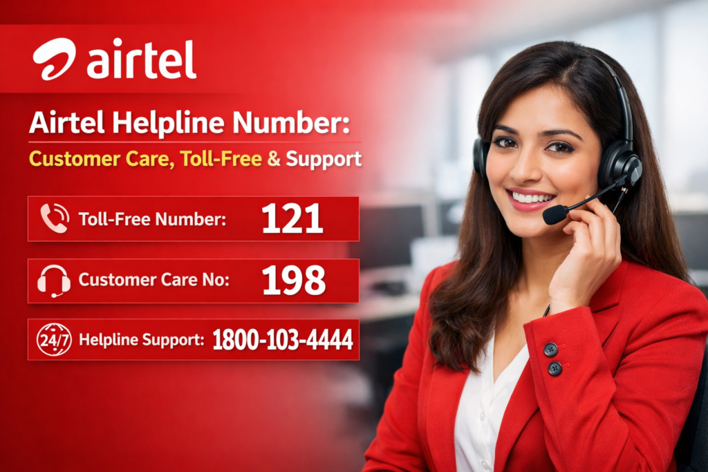 Airtel Helpline Number – Customer Care, Toll-Free & Complaint Support