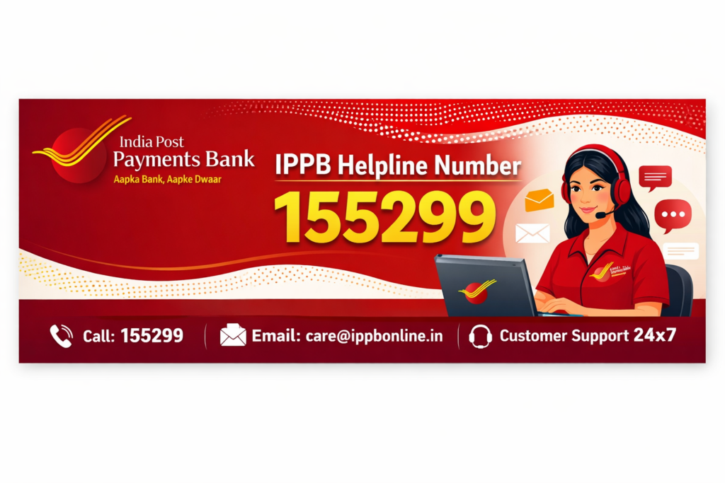 India Post Payments Bank Helpline Number 155299 | IPPB Customer Care, Email & Support