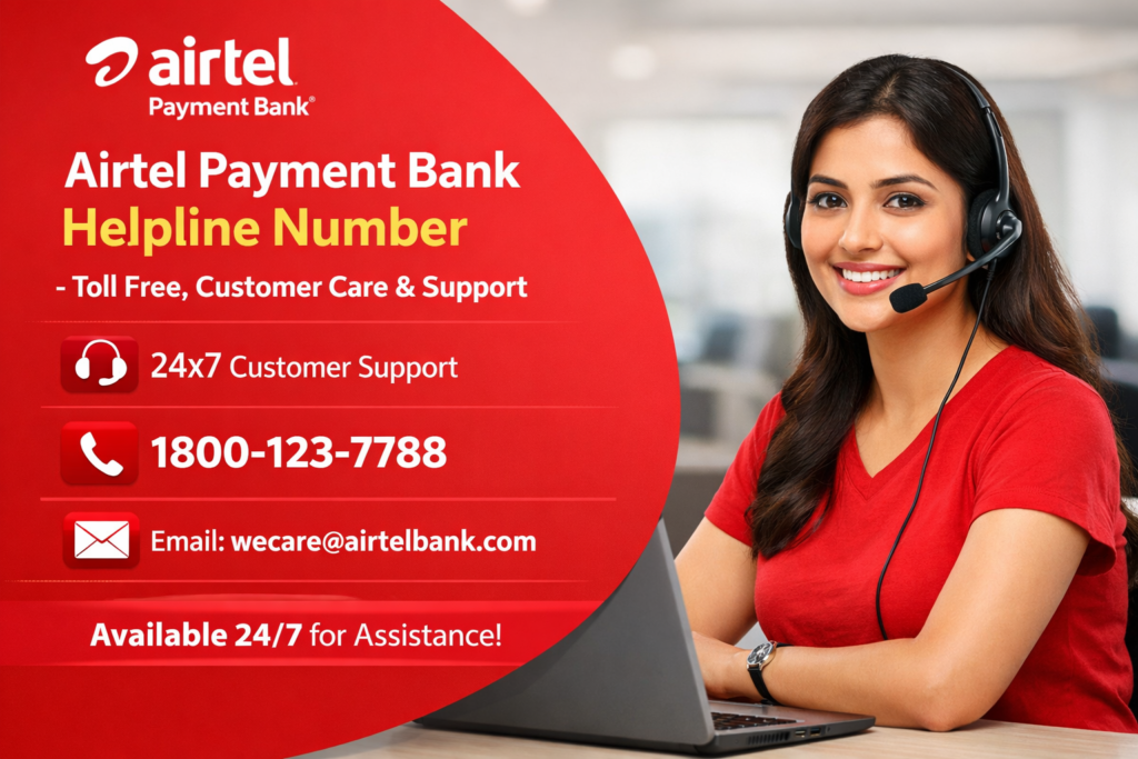 Airtel Payment Bank Helpline Number – Toll Free, Customer Care & Support