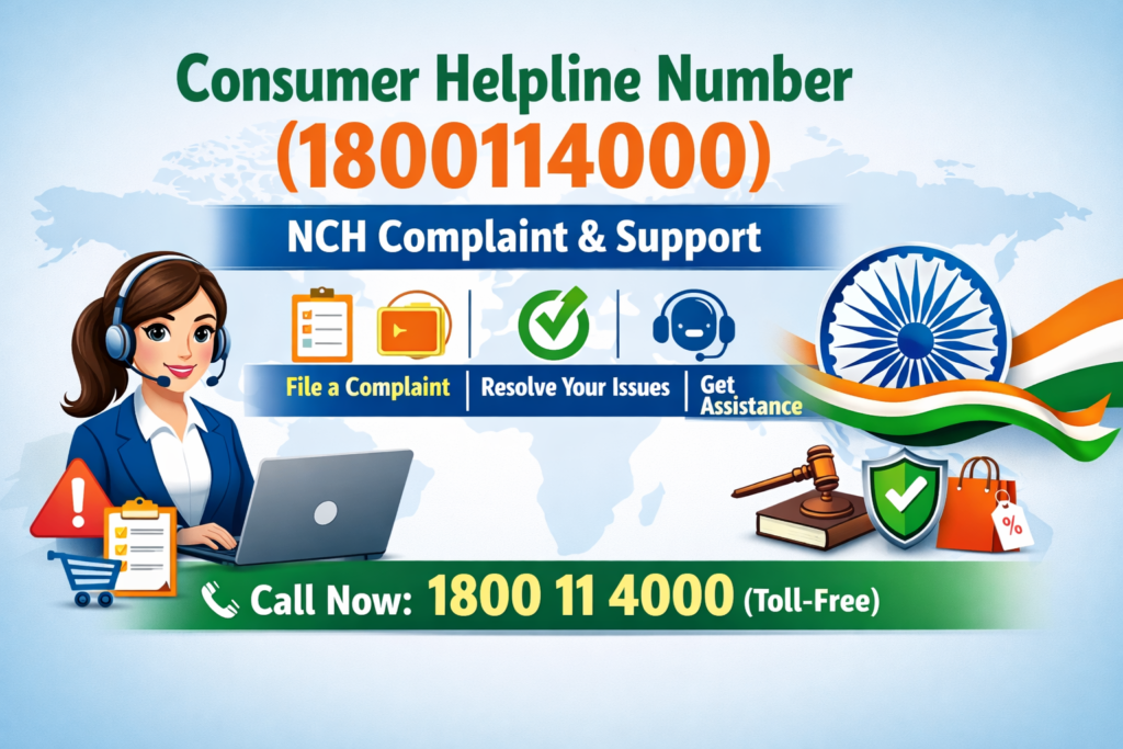 Consumer Helpline Number (1800114000) – NCH Complaint & Support
