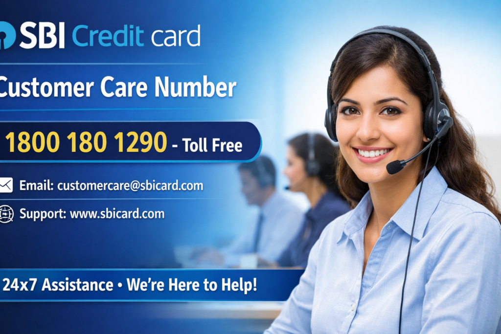 SBI Credit Card Customer Care Number 1800 180 1290 – Toll Free, Email & Support Details