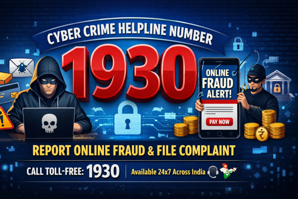 Cyber Crime Helpline Number 1930: Report Online Fraud & File Complaint in India